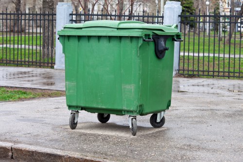 Clean and organized demolition site post-waste removal