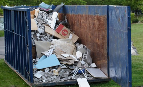 Lockable skip for secure waste disposal in Enfield