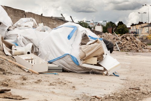 Construction site with waste removal services in Enfield