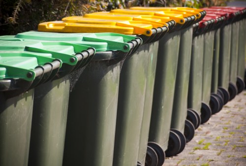 Residents participating in waste recycling in Enfield