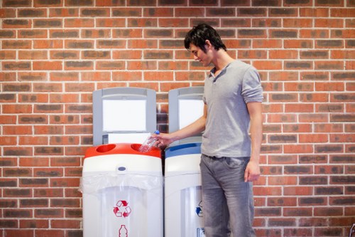 Professional waste removal team in action