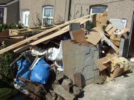 Satisfied customer with their Enfield skip hire service